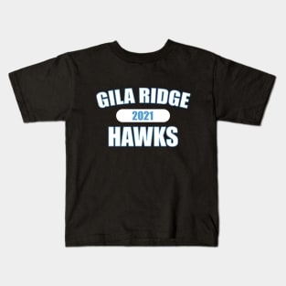 Gila Ridge Hawks 2021 White Blue Kids T-Shirt